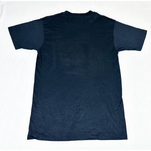 Vintage 90s Space Academy Mania T-Shirt Large Black Single Stitch - Picture 3 of 8